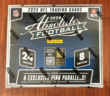 2024 Panini Absolute Football Retail Display Box 24 Pack NFL Trading Card SEALED