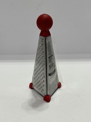 Progressive Mini Stainless Steel Tower Grater Zester 5 Inches Tall Red NEW