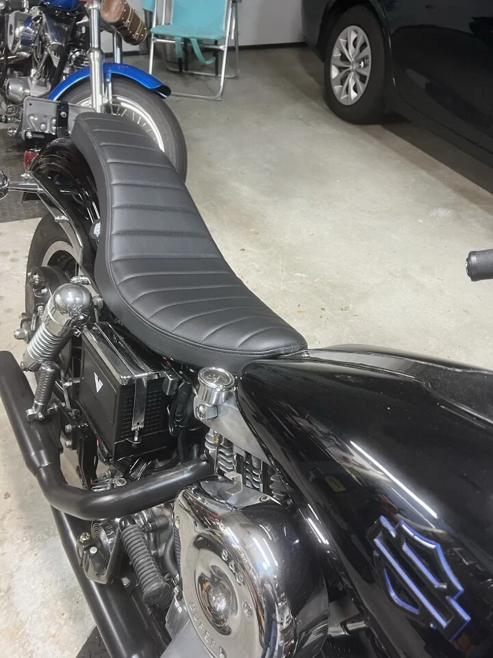 Asiento estilo cuchara Drag Specialties 1958-1984 Harley Shovelhead FX FL FXS FXD FLHT Foto 3 de 4