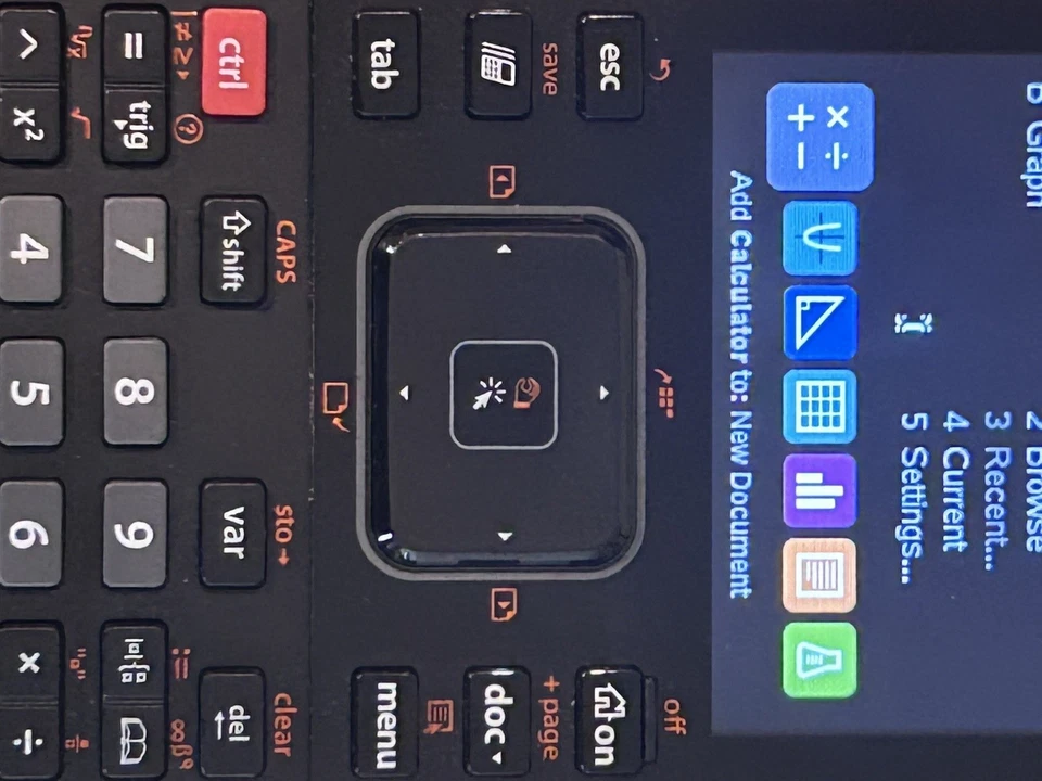 TI-Nspire CX II-T CAS Graphing Calculator, slightly used, Unlocked, English (UK) - Image 3 of 4
