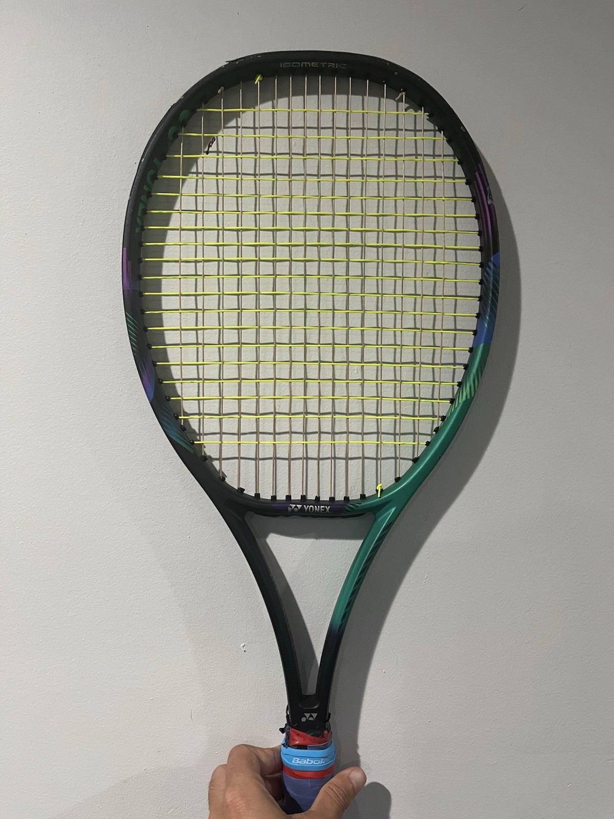 Yonex Vcore Pro 97H 330g 16x19 Grip Size 4 3/8 (used)