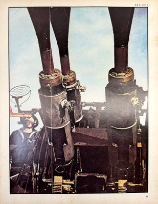 Vickers .5-in Mk 3 AA Mounting Page British Destroyer Print Magazine Clipping