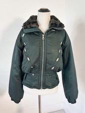 KAELIN Skiing Finesse Size S Green Ski Jacket Vintage 80  s Hood Alpine Gorpcore