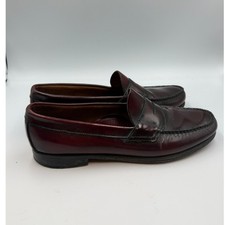 G.H Bass Co Weejuns Men's Burgundy Leather Penny Loafers Classic Preppy