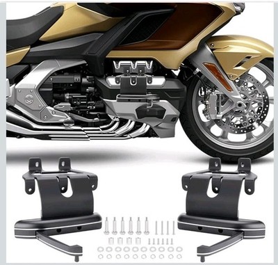 Adjustable Flip-Up Highway Pegs Front Foot Pegs for Honda Goldwing GL1800 F6B...