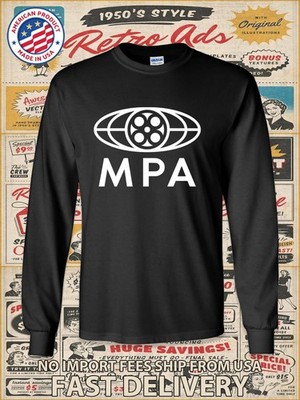 New Motion Picture Association Logo Men's Long Slevee T-Shirt American T-Shirt