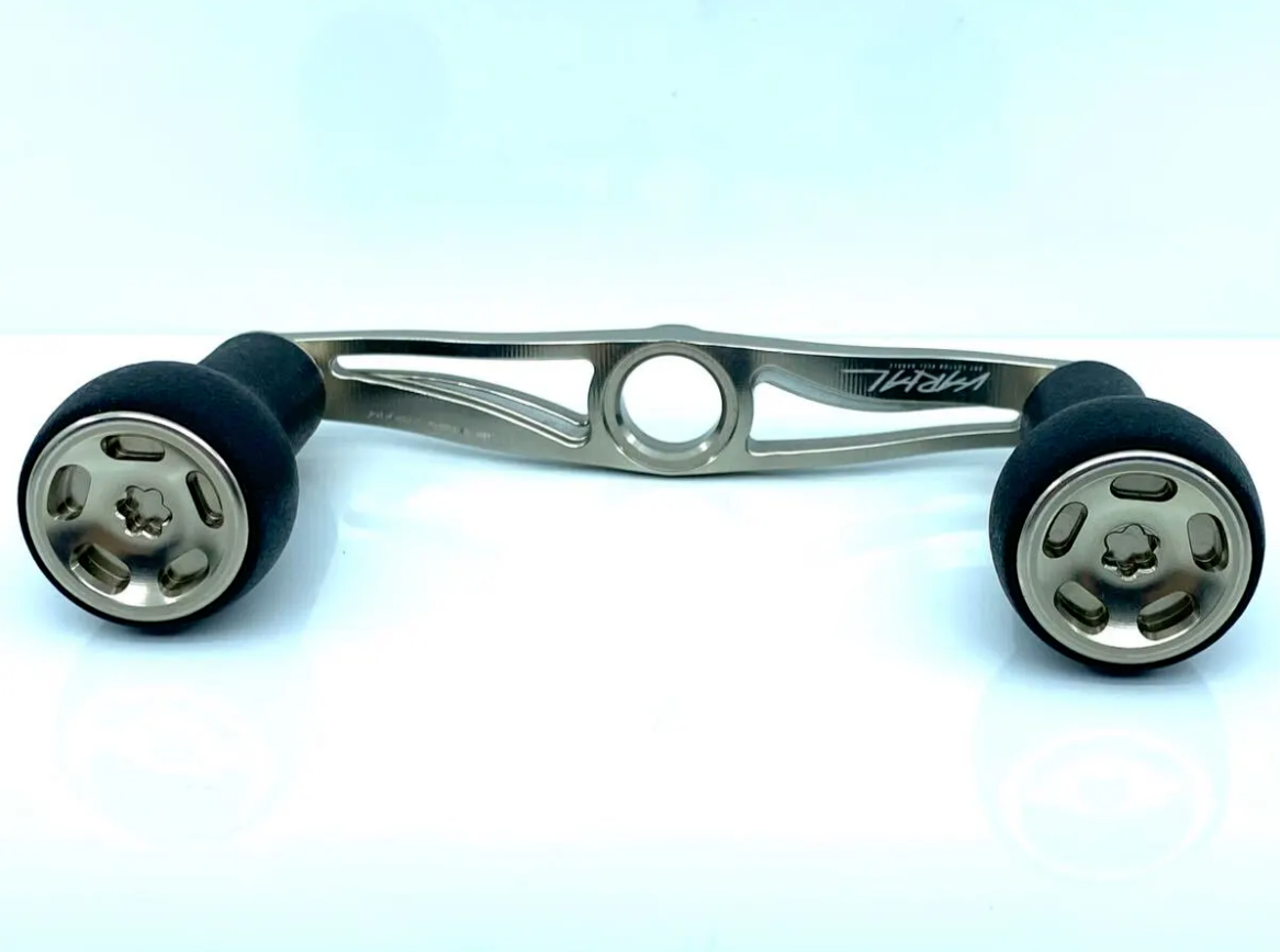 DRT Varial Handle 100mm Slim Knob Silver Near Mint w/ Spacers Fits