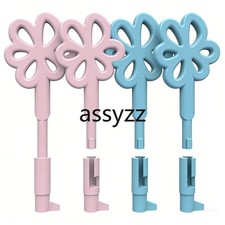 Reusable Permanent Lock Plastic Keys for Male Sissy Chastity Cage Forever Lock