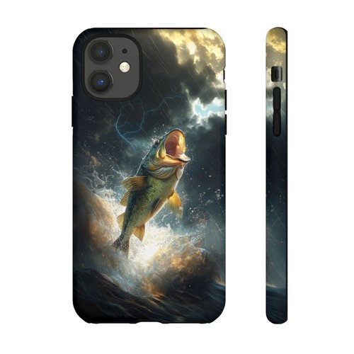 Big Mouth Bass Fish Thunderstorm River - Phone Case for iPhone, Galaxy, Pixel - 第 114/281 張圖片