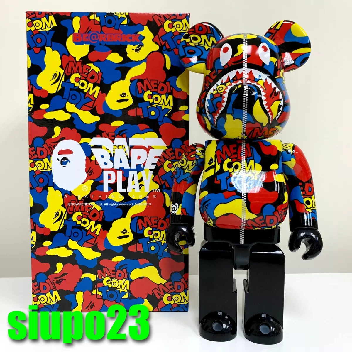 Medicom 400% Bearbrick ~ A Bathing Ape Bape x Medicom Toy Camo