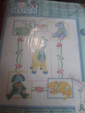 NIP Colorful BABY'S Toy FRIENDS Quilted BABY Stamped Cross Stitch QUILT Kit