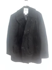 Mens DEFENSE LOGISTICS AGENCY Peacoat BLACK Quarterdeck Collection Wool 34xl