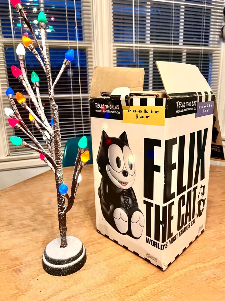 Retro Vintage Felix El Gato! Tarro de galletas! Benjamin Medwin, Nuevo, ¡Caja Abierta! Foto 3 de 3