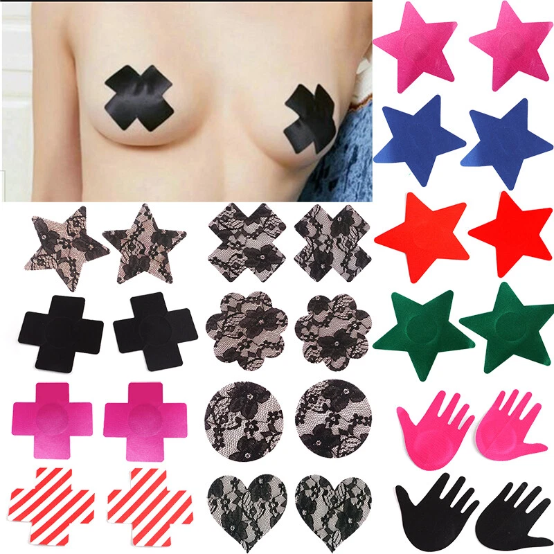 HOT Fun Sexy Seashell Nipple Stickers Pair-Pasties-Nipple Covers-Self  Adhesive