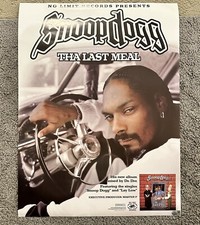 Snoop Dogg - Tha Last Meal 18x24 Promo Poster The Realest COA Rap No Limit