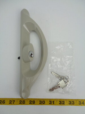 New AmesburyTruth Allure Sliding Patio Door Handle Half Set Lock w Keys ...