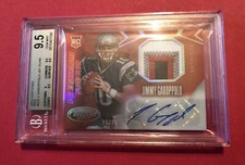 JIMMY GAROPPOLO 2014 CERTIFIED RC MIRROR RED 4 COLOR PATCH AUTO SP /49 BGS 9.5!