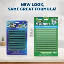 Green Gobbler Bio-Flow Drain Strips - Highly Effective Sink Cleaner, 12 set