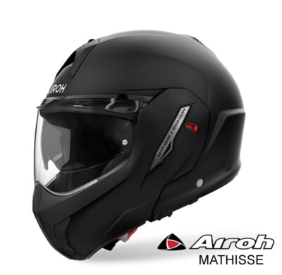 Modular Flip Up Helmet Mathisse Matte Black Double Lens Size XS 53-54