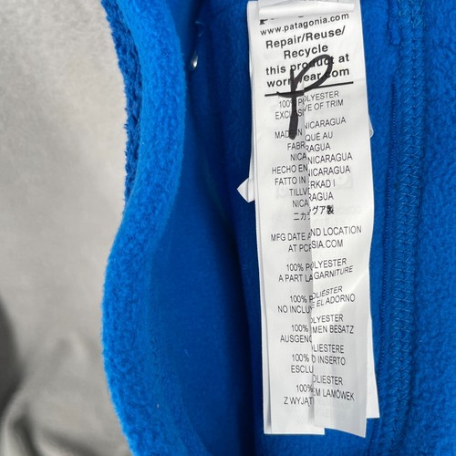 Patagonia Headband Unisex One Size Blue Fleece Workout Casual Re Tool Logo NEW - Picture 5 of 7