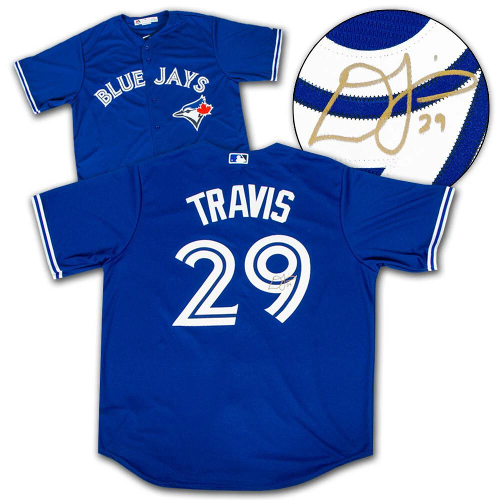 Devon Travis Signed Autographed Toronto Blue Jays Away Jersey