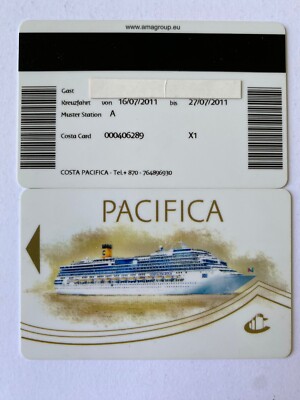 Costa Pacifica Schlüsselkarte | Keycard | Boardingpass