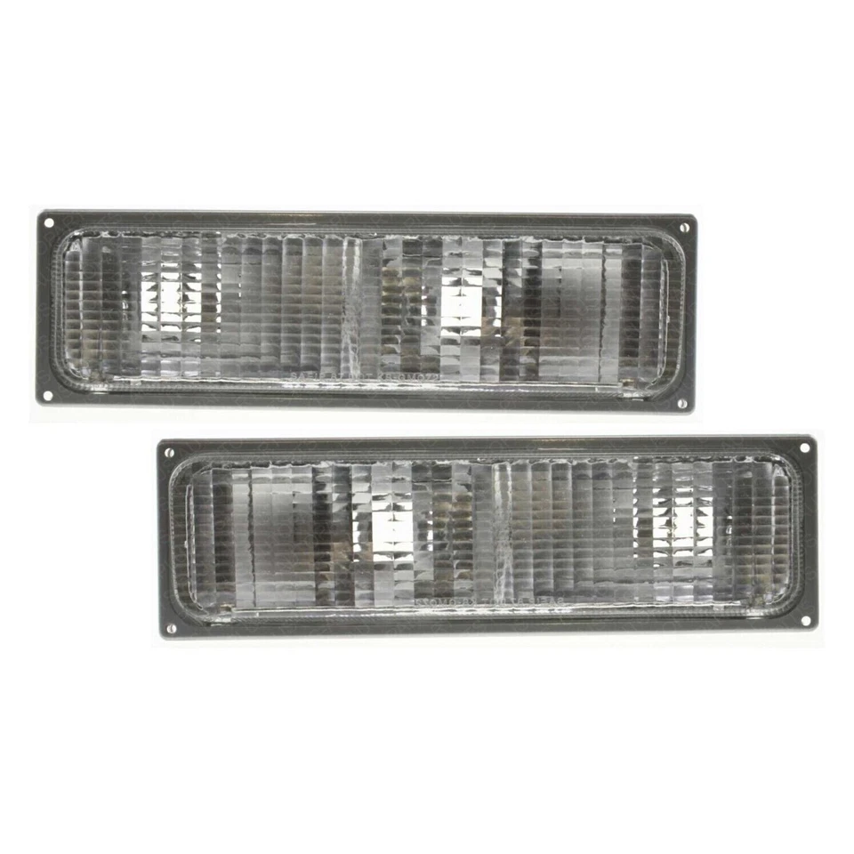 Luces de señal de giro lente y carcasa izquierda y derecha para Chevy y GMC serie C/K 1990-1993 Foto 3 de 4