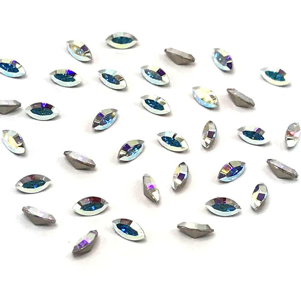 10 pcs Swarovski 4228 XILION Navette Fancy Stones 6 x 3 mm nail