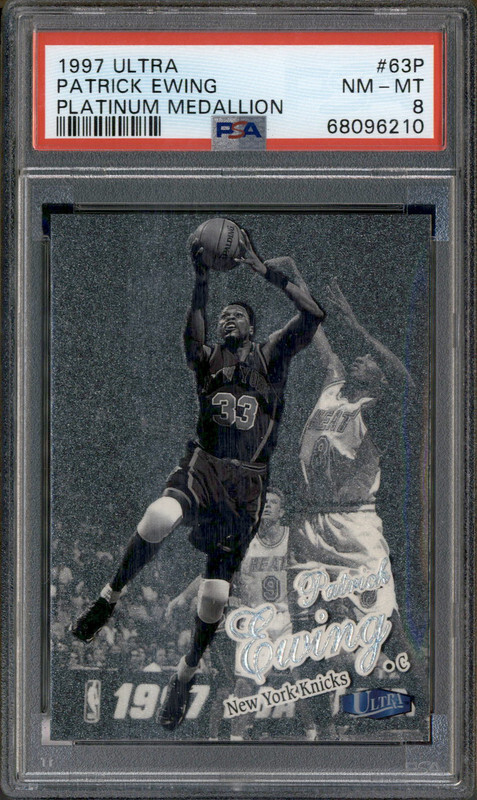 1997 Ultra Platinum Medallion #63P Patrick Ewing /100 PSA 8 | eBay