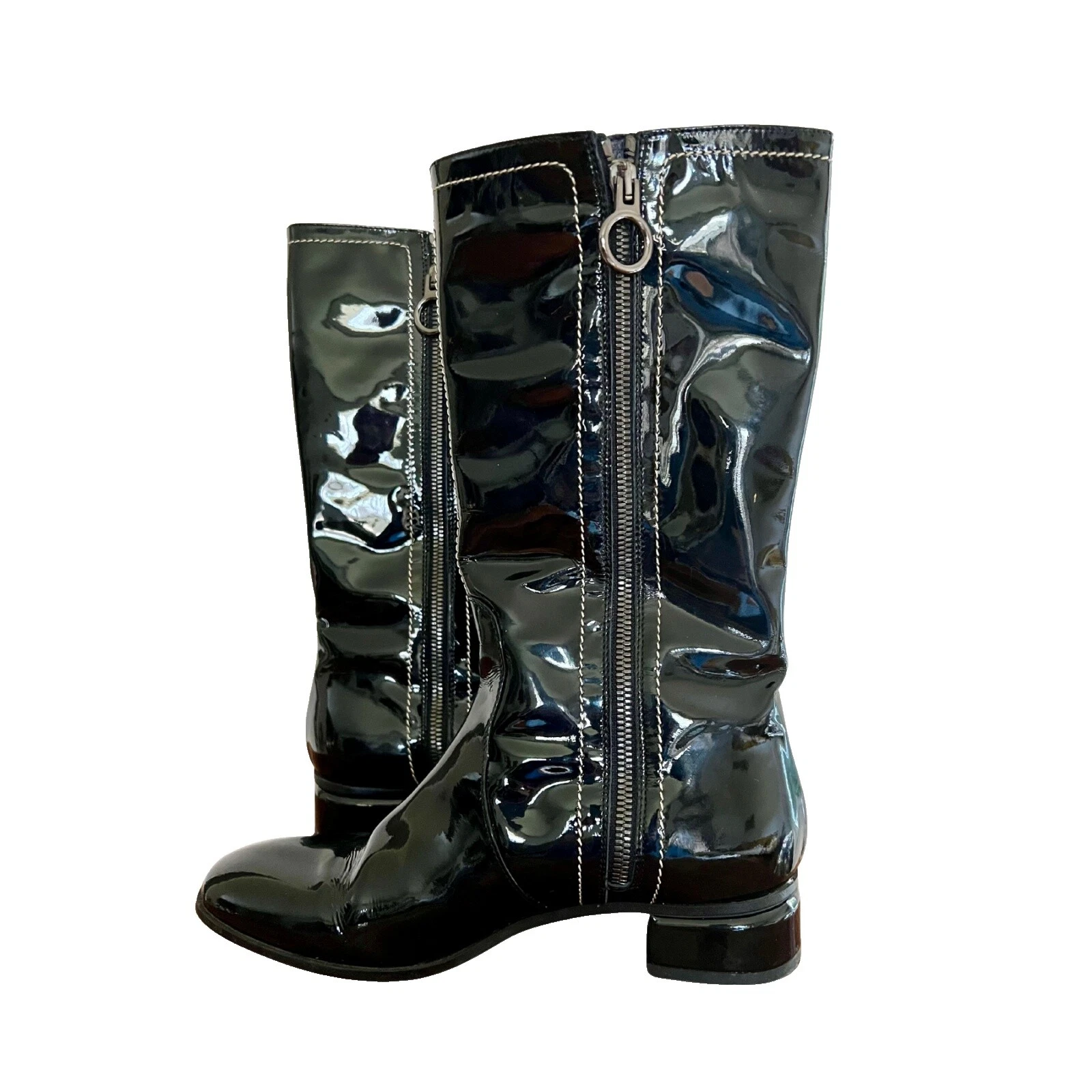 Glam Rock Calzado vintage de cuero para mujeres