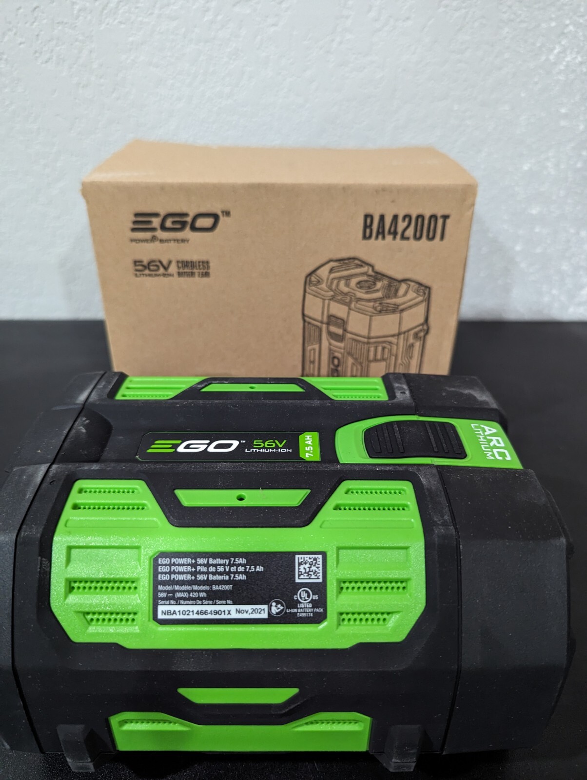 Genuine EGO Power+ 56V 7.5Ah LithiumIon Battery Gen 3 w/ Fuel Gauge