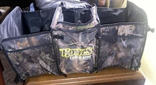 SEVILLE GEAR Tailgater Trunk Cooler Organizer-Woodland Camo-WITH LOGO-Folds-VGUC
