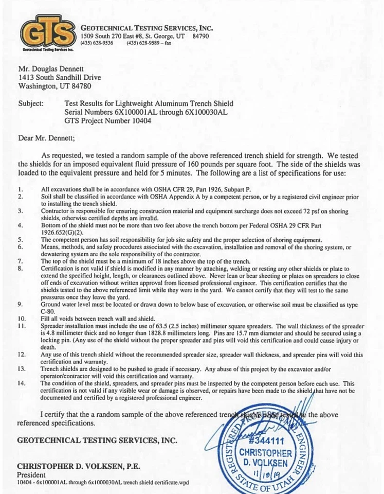 CAJA ZANJA TODO ALUMINIO (Certificada) 6'Hx10'Lx3' 4" W peso aprox 650lbs Foto 3 de 4