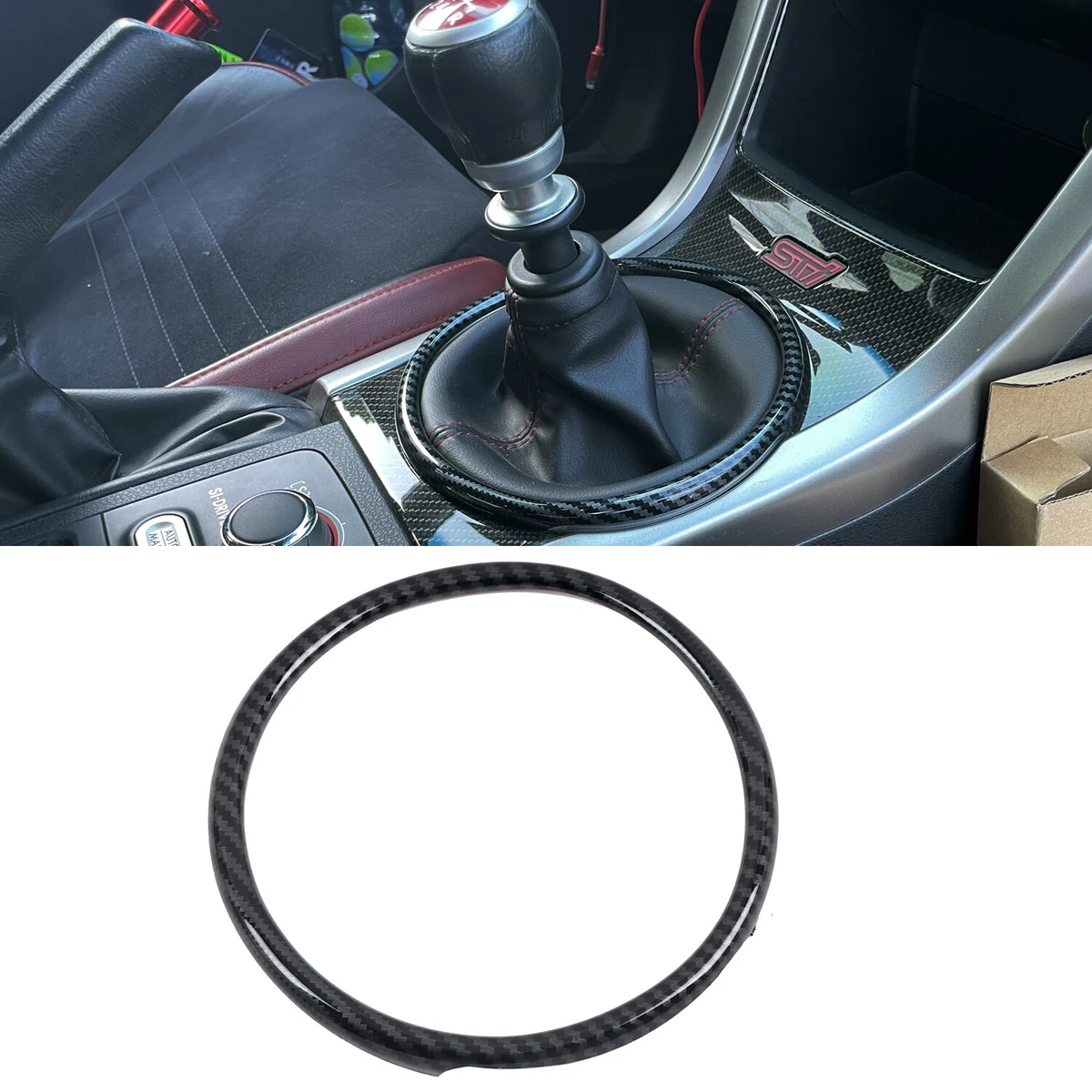For Subaru WRX STI 2015 2020 Carbon Fiber Interior Gear Shift