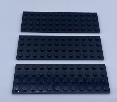 LEGO Parts Lot x (3) Ct Black Plate x 12 No 3029