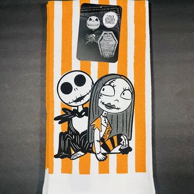Disney 2 Pack Kitchen Hand Towels The Nightmare Before Christmas Halloween Alt 3