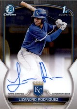 2023 Bowman Chrome Prospect  Lizandro Rodriguez  Auto #CPA-LRZ Royals