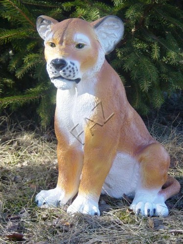 Tempelwächter Löwen Skulptur 40 Cm – Lavastein, Für Innen & Außen, Links Oder Rechts
