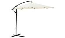 3m Overhanging Garden Parasol - Cream