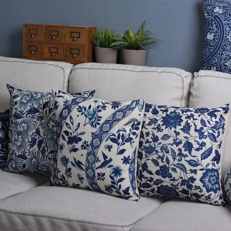 White decorative pillows on sale for couch