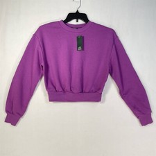 Wild Fable Sweatshirt Womens Small Fleece Crewneck Long Sleeve Purple