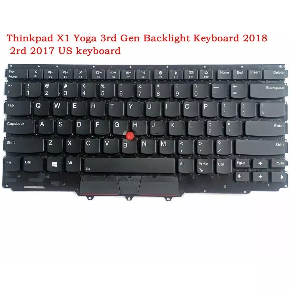 New Lenovo Thinkpad X1 Yoga 3rd Gen Backlight Keyboard 2018 2rd 2017 US keyboard