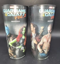 Set of 2 Guardians Vol 2 of the Galaxy Collectible Movie Theater Promo Cups 2017