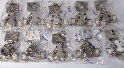 Ravinte 1/2'' Overlay Soft Close Hinges, Satin Nickle (Qty 10)