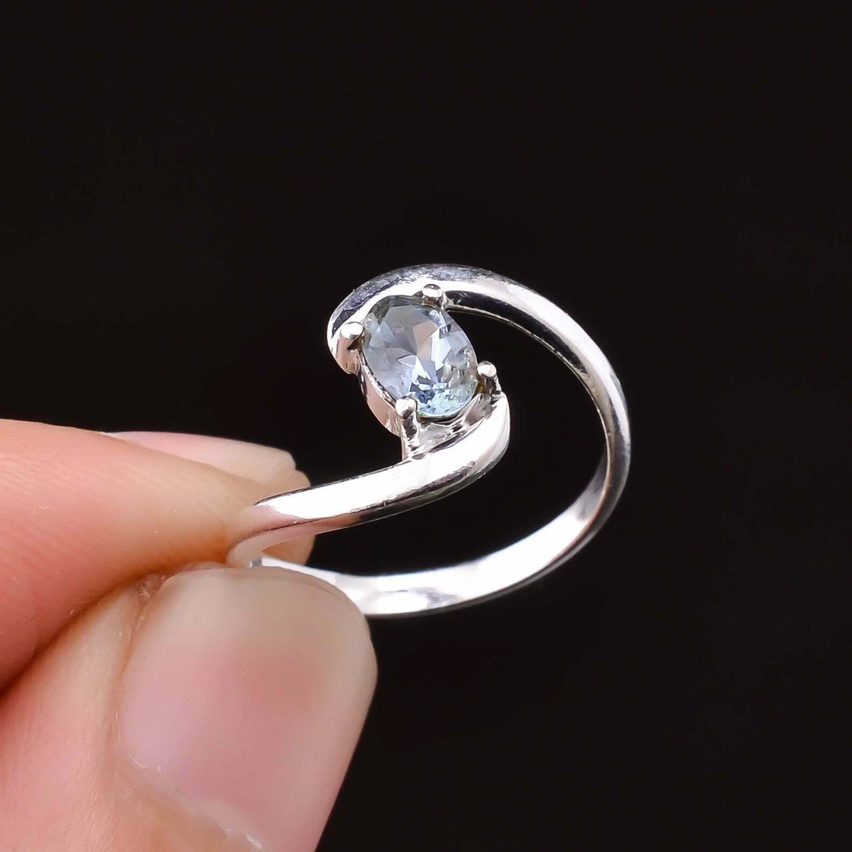 Aquamarine twist hotsell ring
