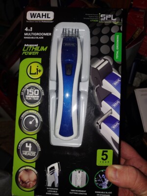 Wahl 4 in 1 Multigroomer BRANDNEU Lithium 2-24 mm 4 Köpfe --