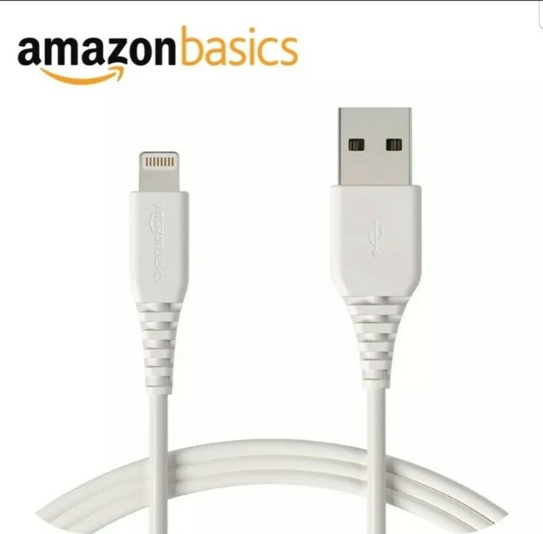 Amazon Basics Lightning to USB-A Cable,Apple MFi Certified iPhone