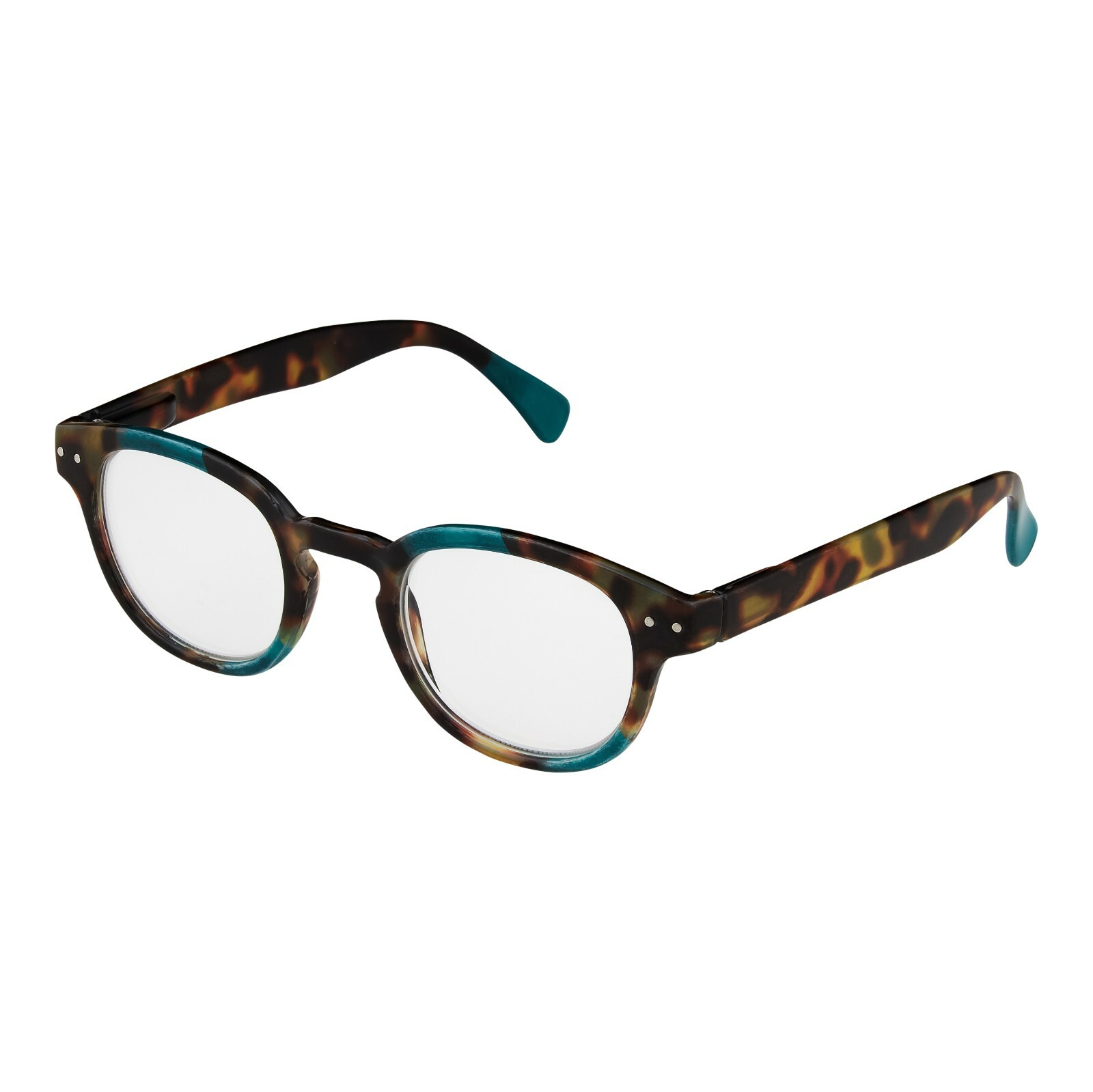 New +2.0 Aqua Tortoiseshell Horn Rimmed Reading Glasses Mens Womens Reader UV