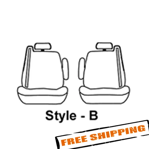 Fundas de asiento personalizadas Covercraft SS3354PCCH de polialgodón negro carbón Foto 2 de 3