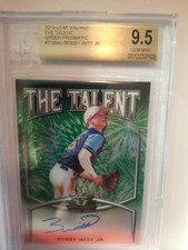 2019 Leaf Valiant Green Prismatic The Talent Bobby Witt Jr RC Gem Mint 9.5 #...